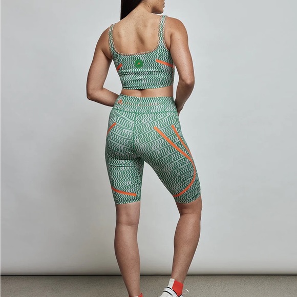 NWT Adidas by Stella McCartney Truepurpose Printed Green / Clear Onix Set - Picture 9 of 13